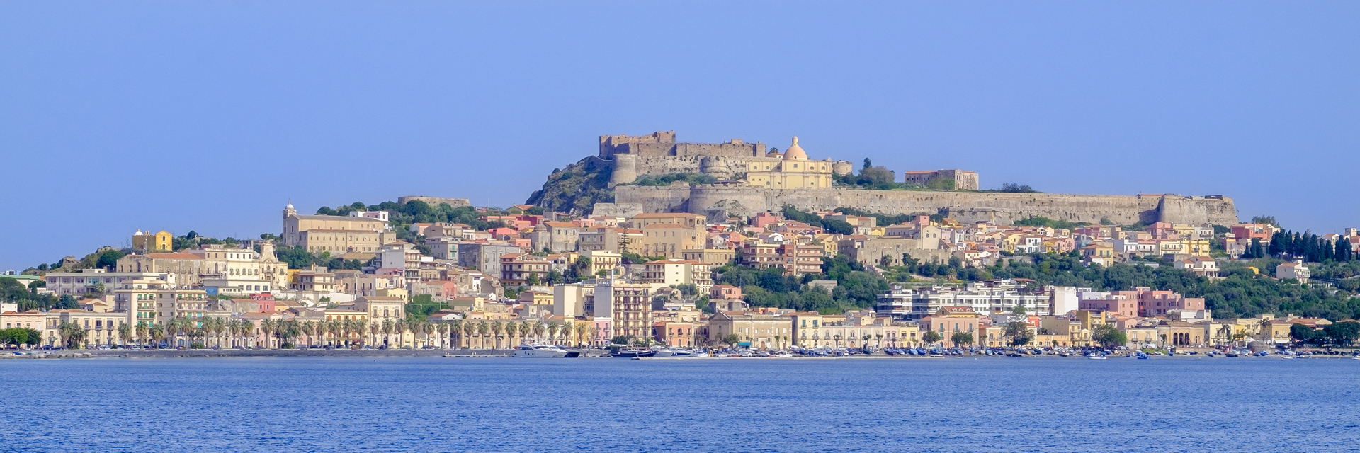 Milazzo seen from the sea (Sicily, Italy)